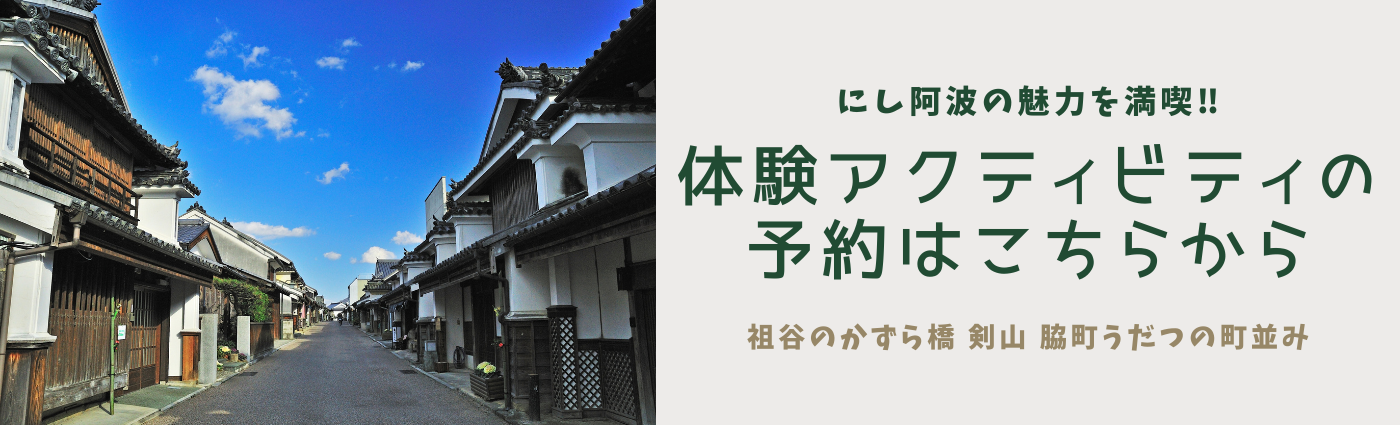 バナー 脇町うだつの町並み (1) 美馬観光ビューロー